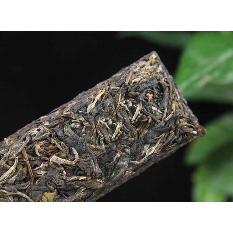 HelloYoungTea 150g Golden BarIceland Gold Brick Puerh Raw Brick Tea Mengku Gold Leaf Flower