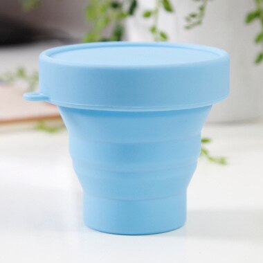 Menstrual Sterilizing Cup Collapsible Silicone Cup flexible to clean Menstrual Cup Recyclable Camping Foldable Sterilizer Cup