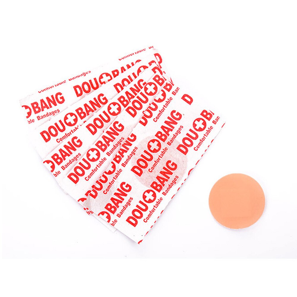 Round Band Aid Wound Plaster Sterile Hemostasis Stickers First Aid Waterproof Healing Wounds Adhesive Bandage 100Pcs/Lot