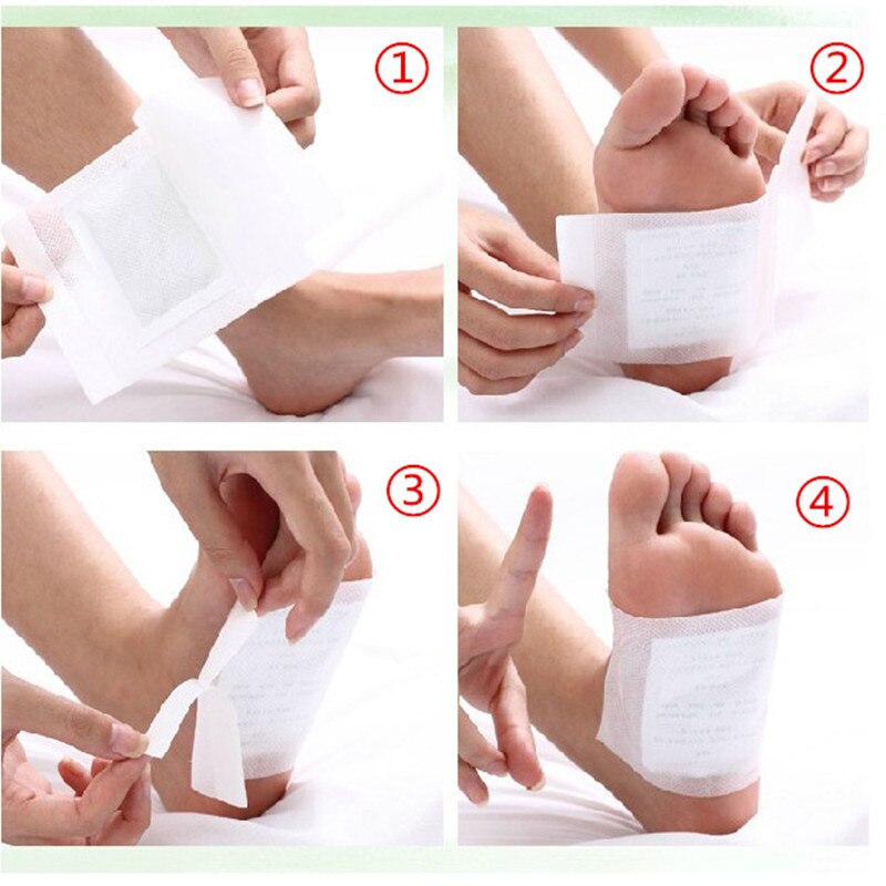 20pcs=(10pcs Patches+10pcs Adhesives) Detox Medical Foot Patches Herbal plasters weight lose Feet Slimming Cleansing Foot Secondary image