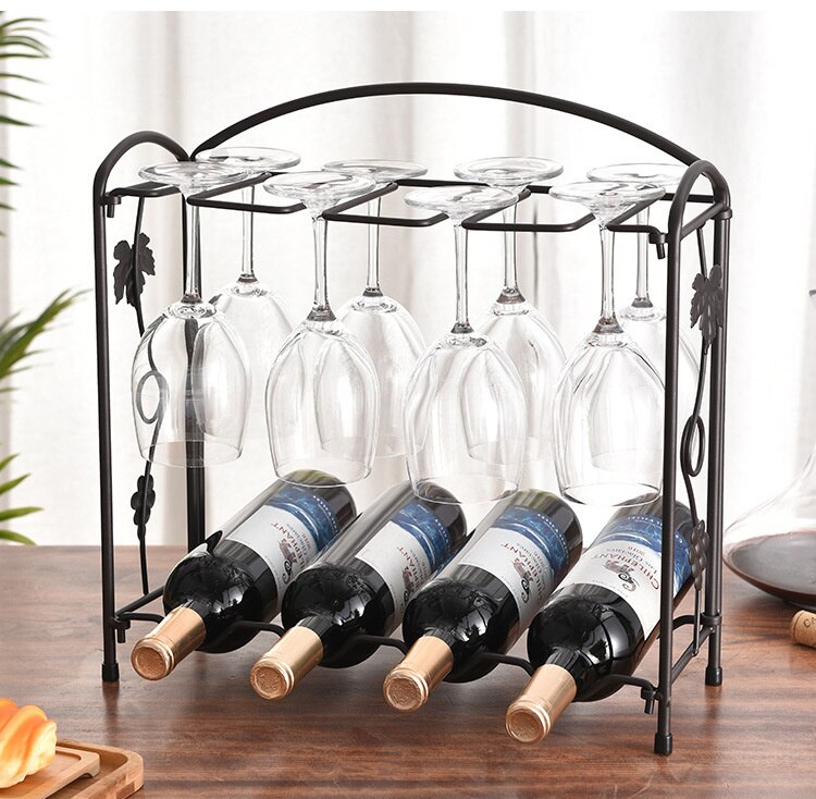 Creative retro wine rack goblet holder Multifunctional Kitchen Bar wine glass Display Storage Shelf Home decoration mx3091550