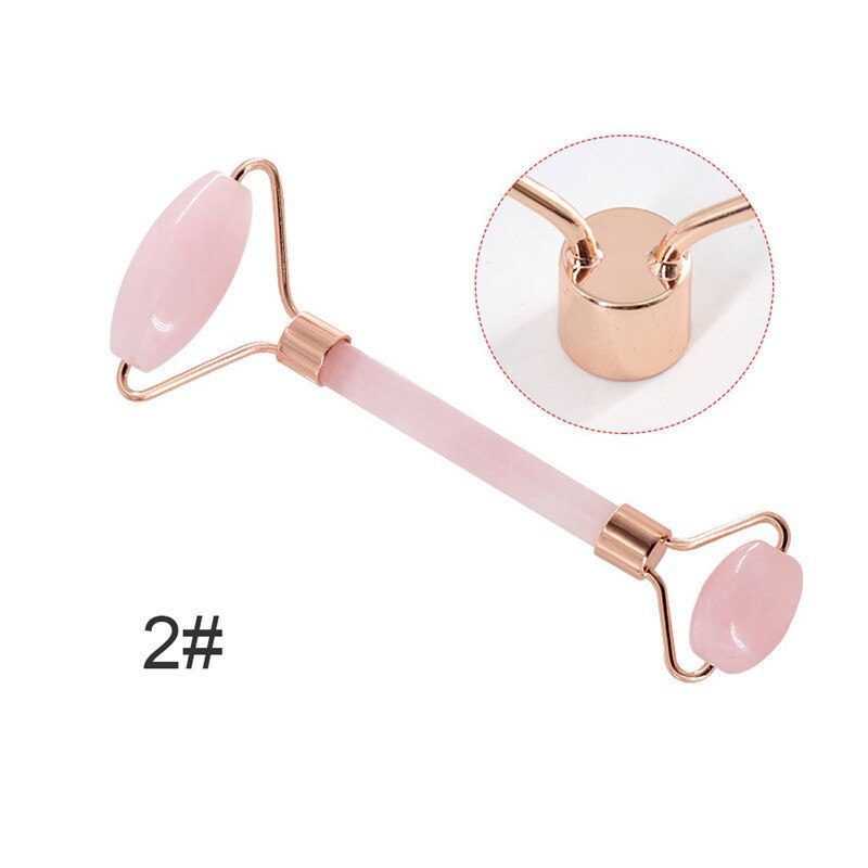 Rose Quartz Roller Slimming Face Massager Face Lifting Natural Jade Facial Massage Roller Stone Skin Massage Beauty Care Tools