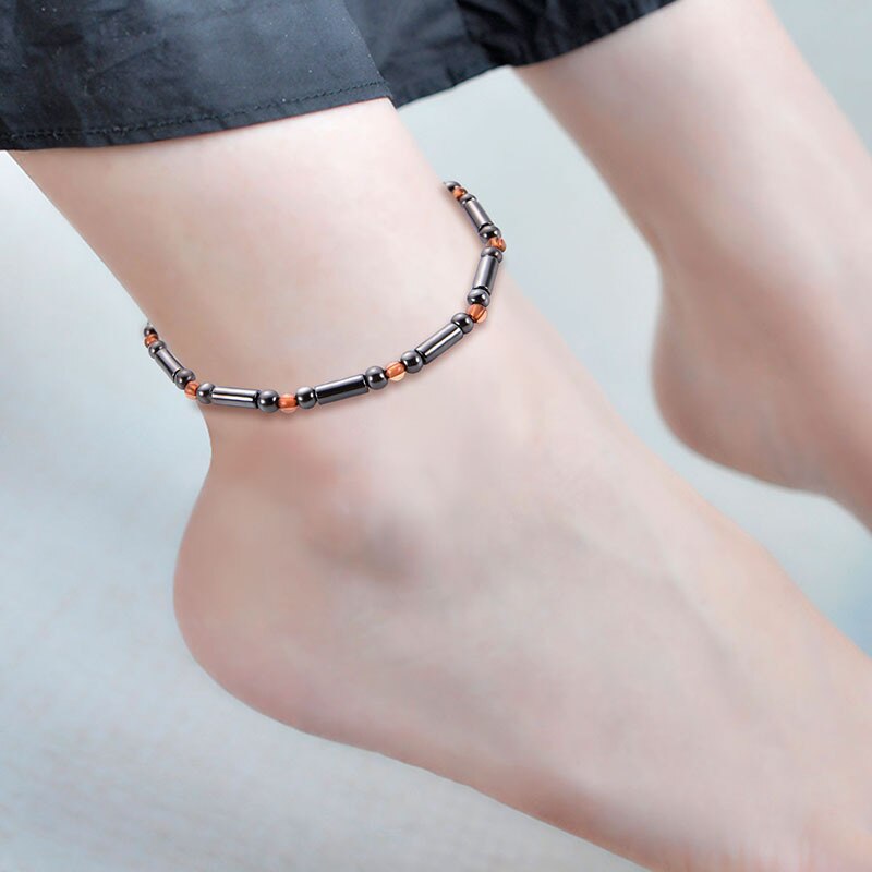 Weight Loss Magnet Anklet Colorful Stone Magnetic Therapy Bracelet Anklet Weight Loss Product Slimming Health Care jewelry