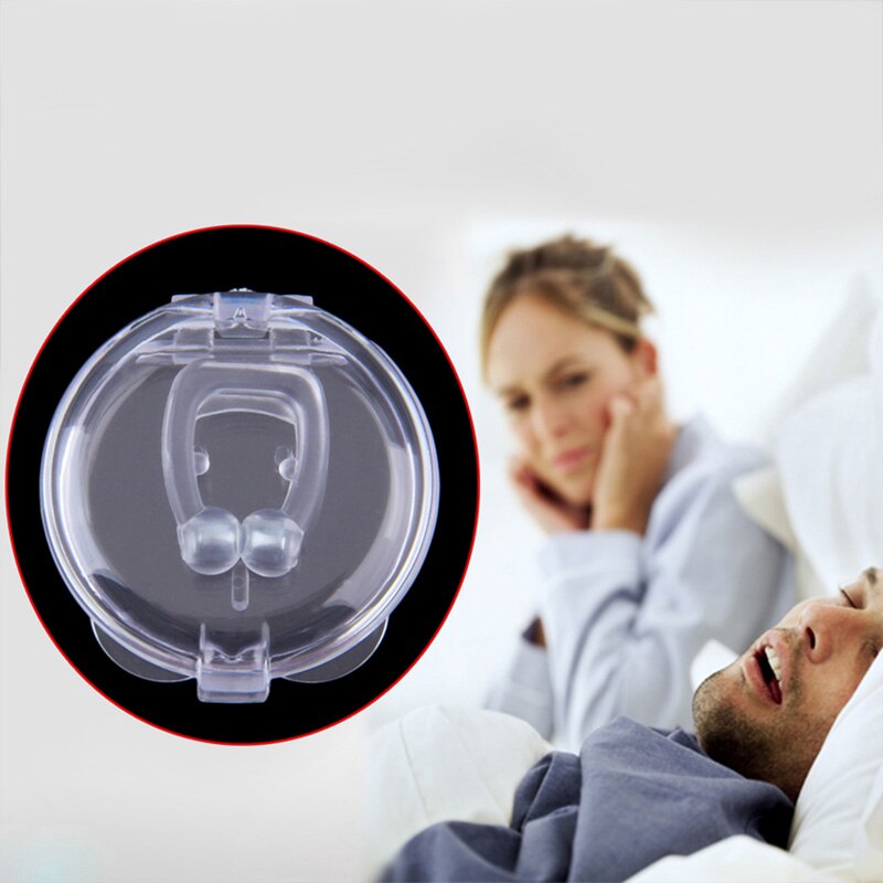 Stop Snoring Anti Snore Nose Clip Apnea Guard Care Tray Sleeping Aid Eliminate or Relieved Snoring Health Care