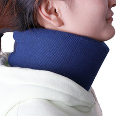 Unisex Soft Foam Cervical Collar Neck Brace Support Shoulder Pain Relief Adjustable Health Care Tool Navy Blue Khaki