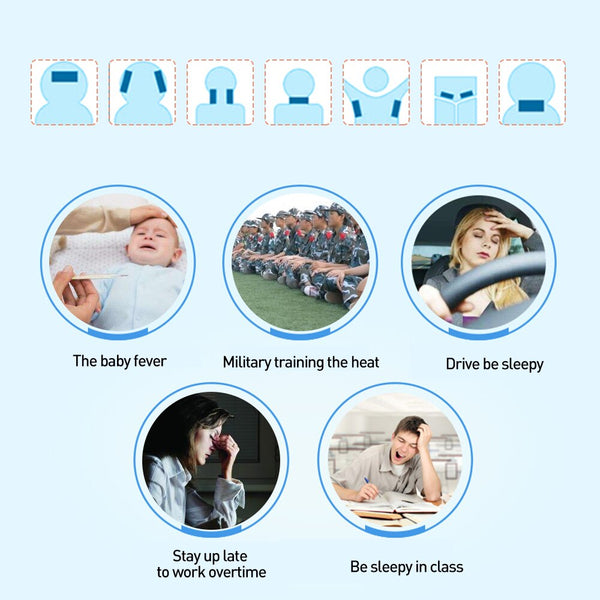 10bags Cooling Patches Baby Fever Down Medical Plaster Migraine Headache Pad Lower Temperature Ice Gel Polymer Hydrogel D1731