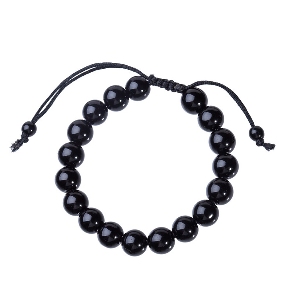 Natural Stone Black Obsidian Magnetic Therapy Bracelet Weight Loss Unisex Slimmy Health Care Bracelet Secondary image