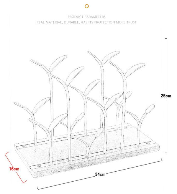 Metal Wine Rack Modern Crafts Artwork Gift Wine Holder Figurine Creative Wine Bottle Stand Home Decoration Accessory
