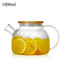 1L/1.6L Big Transparent Borosilicate Glass Teapot Heat-Resistant Large Clear Tea Pot Flower Tea Set Puer Kettle Office Home Tool