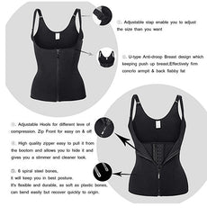 Shoulder Strap Waist Trainer Slimming Belt Vest Corset Women Zipper Hook Body Shaper Waist Cincher Slimming Weight Loss