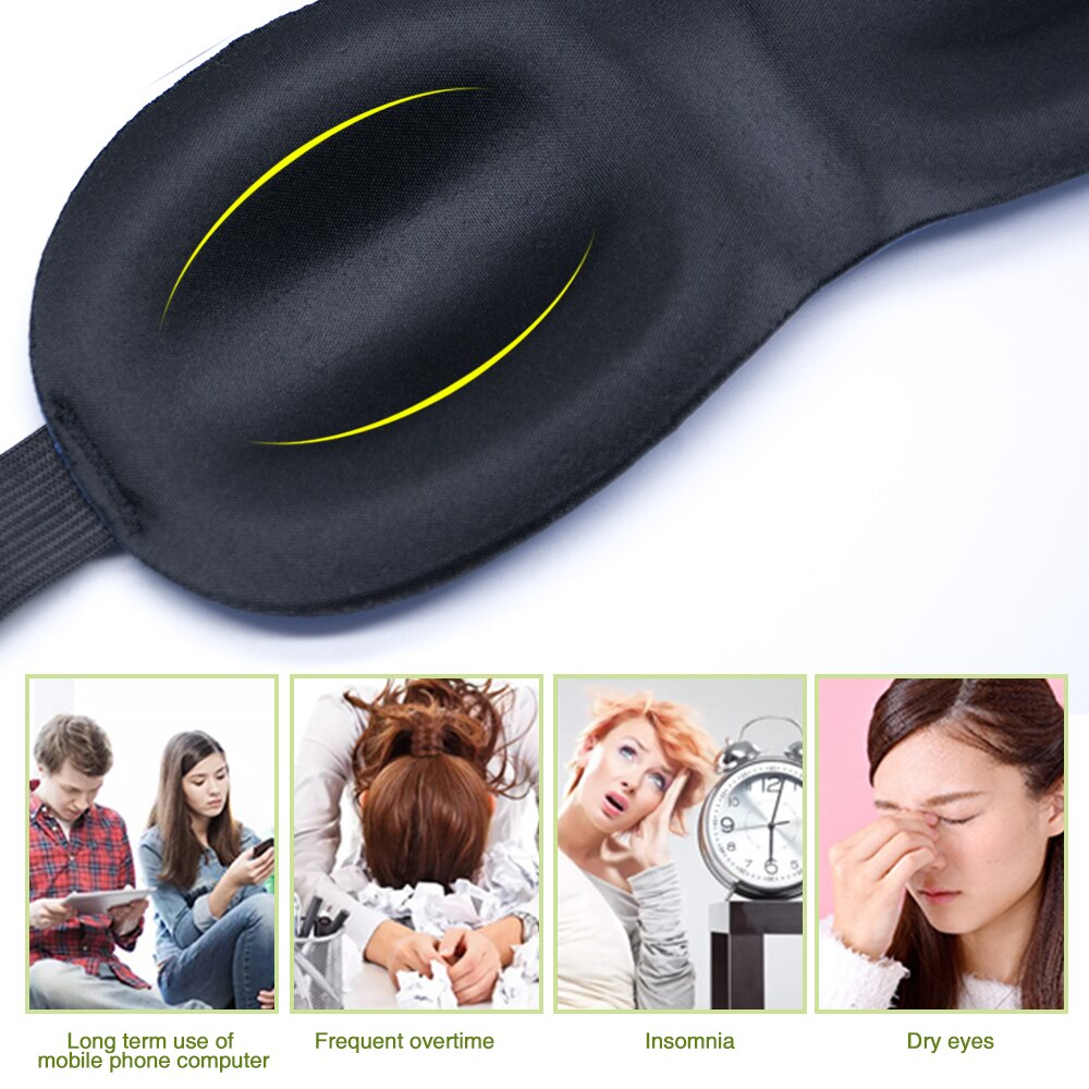 1Pcs 3d eyeshade Sleep Masks Relaxing Sleeping Eye Mask Eyeshade Cover Shade Soft Portable Blindfold Travel Eye patch Main image