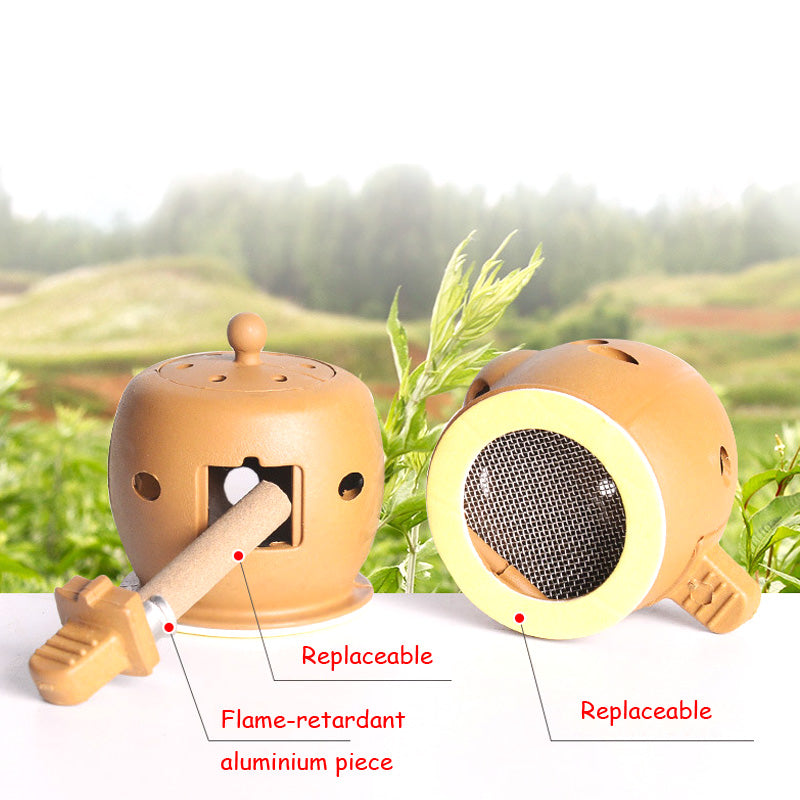 Moxibustion Box Chinese Moxa Sticks Burner Heating Acupuncture Point Chinese Therapy Women Gynaecopathia Mini Moxa Tube Main image