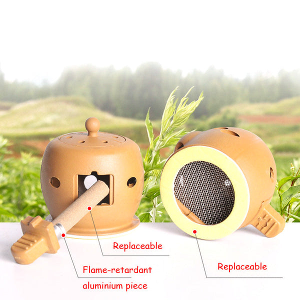 Moxibustion Box Chinese Moxa Sticks Burner Heating Acupuncture Point Chinese Therapy Women Gynaecopathia Mini Moxa Tube