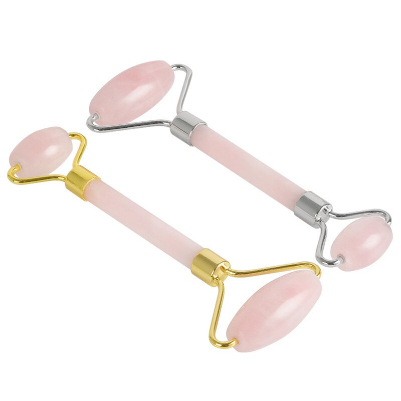 Rose Quartz Roller Slimming Face Massager Face Lifting Natural Jade Facial Massage Roller Stone Skin Massage Beauty Care Tools