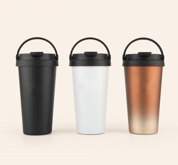 500ml Double Wall Stainless Steel Vacuum Flask Car Thermos Mugs With Handle Coffee Tea Travel Thermal Bottle Tumbler Thermocup Main image