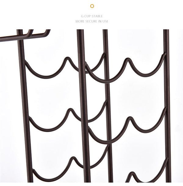 Wooden Wine Rack Crafts Iron Wine Bottle Rack Holder Display Shelf Kitchen Bar Exhibition Storage Organizer Home Decor