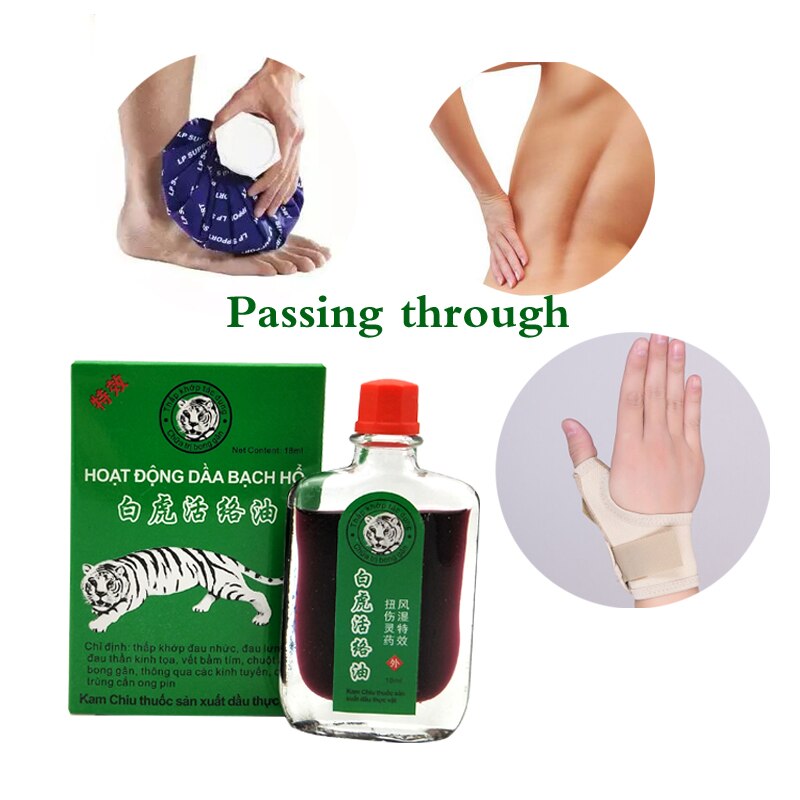 New White Tiger Balm Oil Rheumatic Pain Leg Pain Frozen Shoulder Osteoarthritis Bone Spurs Cervical Spondylosis Pain Relief Main image