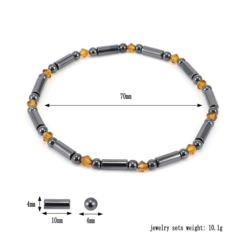 Weight Loss Magnet Anklet Colorful Stone Magnetic Therapy Bracelet Anklet Weight Loss Product Slimming Health Care jewelry
