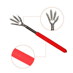 Practical Handy Stainless Pen Clip Back Scratcher Telescopic Pocket Scratching Massage Kit Bear Claw New Back Scratcher