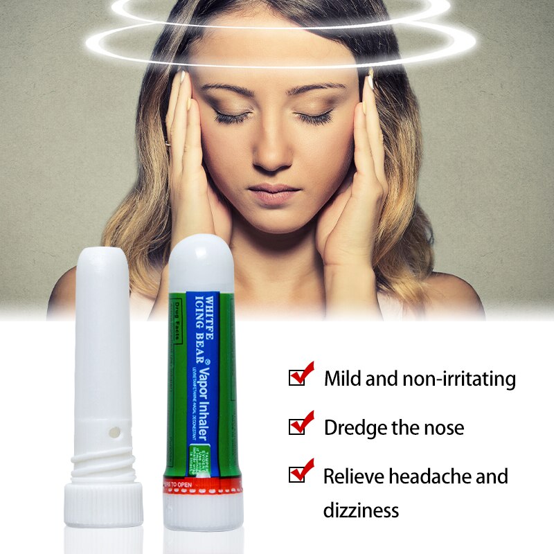 1Pc Motion Nasal congestion Cool Cream  Refresh Relaxation Headache Aroma Nose Massage Stick Herbal Ointment P0057 Main image
