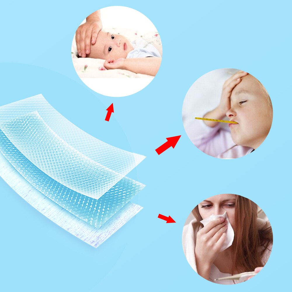 Cooling Patches Baby Fever Down Medical Plaster Migraine Headache Pad Lower Temperature Ice Gel Polymer Hydrogel D1731 10bags Secondary image