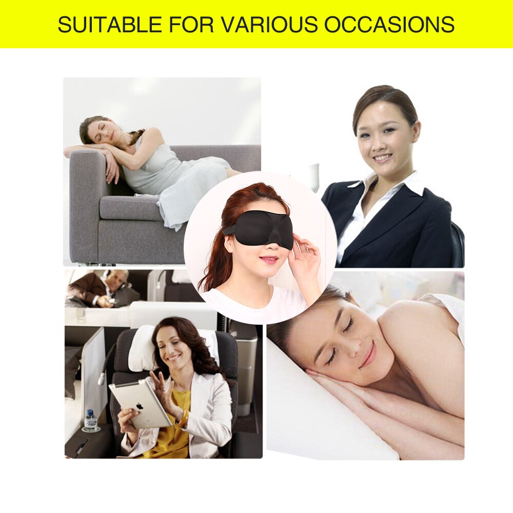3d eyeshade Sleep Masks Relaxing Sleeping Eye Mask Eyeshade Cover Shade Soft Portable Blindfold Travel Eye patch 1Pcs Main image