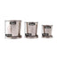 60ml 150ml 250ml Stainless Steel Camping Folding Cup Portable Outdoor Travel Demountable Collapsible Cup With Keychain