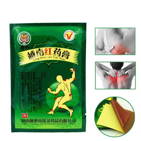 Vietnam Red Tiger Balm Back Body Relaxation Herbal Plaster Pain Relief Patch Medical Plaster Ointment Joints 8Pcs
