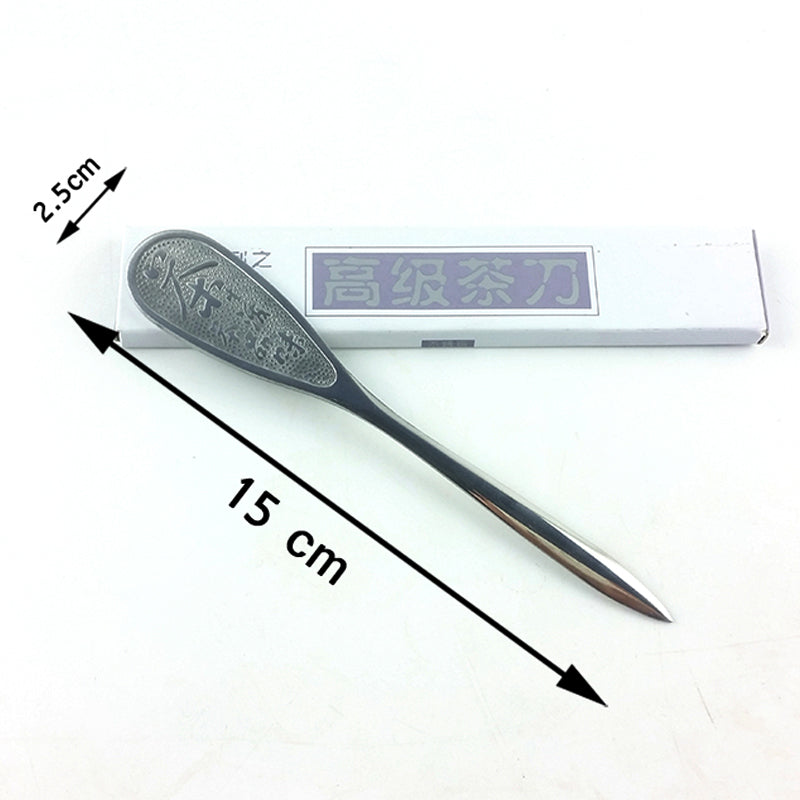 Tea Knife Stainless Steel Metal Insert Puerh Knifes Puer Tools Teas Knife For Kung Fu Teas Thickening Tea Knifes Main image