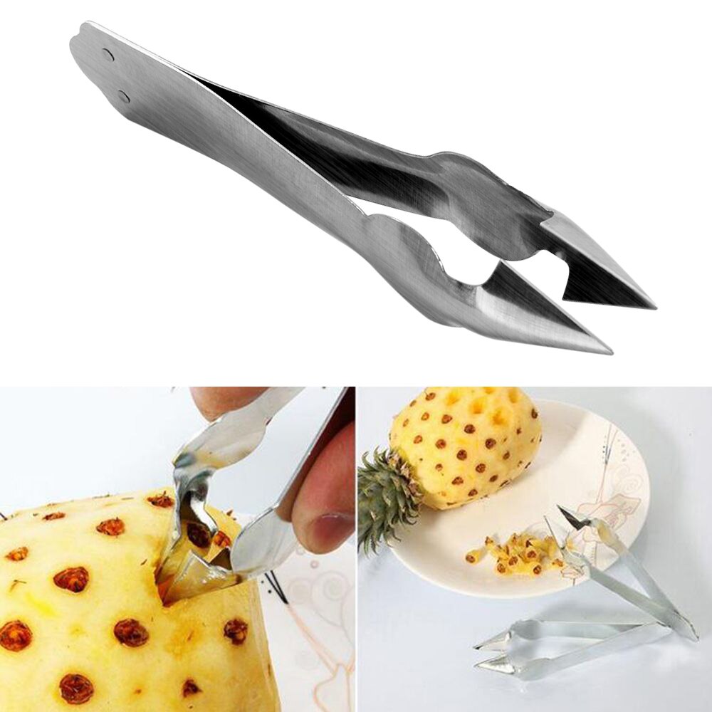 1PCS Stainless Steel Creative Pineapple Peeler Easy Pineapple Knife Cutter Corer Slicer Clip Fruit Salad Tools Main image