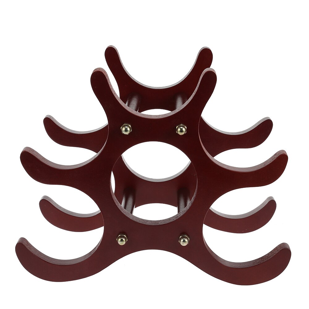 Creative Wooden Style Wine Rack 6 Pcs Wine Holders Wine Bottle Display Stand Organizer Bar Storage Racks