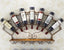 Modern Metal Wine Holder Rack for 7 Bottles Wall Mounted Wine Bottle Display Rack Glassware Storage Shelf for Whiskey Red Wine
