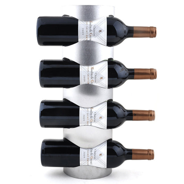 1PC 3 or 4 Hole Stainless Steel Wall Mounted Wine Holder Rack Household Wine Bottle Holder For Homeuse With Screws