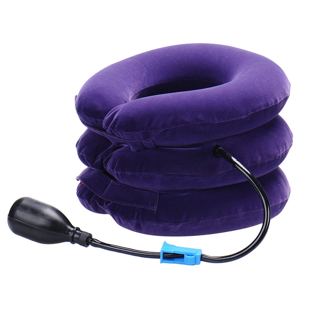 neck massage Inflatable collar to relieve neck muscles, reduce headaches, mild stretching of the cervical spine.