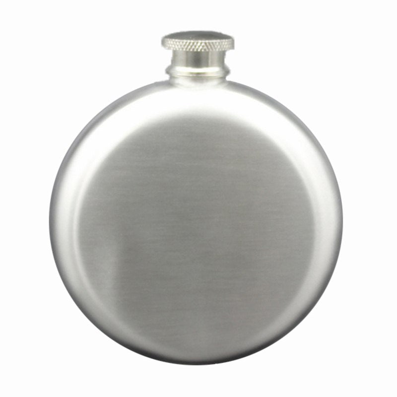 5oz Stainless Steel Round Whiskey Flask Portable Alcohol Hip Flasks Wine Bottle Russian Liquor Pot For Creative Birthday Gift Main image