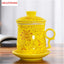 CJ190 Tea set Include 1 Pot and 1 Cup filter 1 cup cover and 1 Coaster High quality elegant gaiwan, Beautiful  teapot kettle