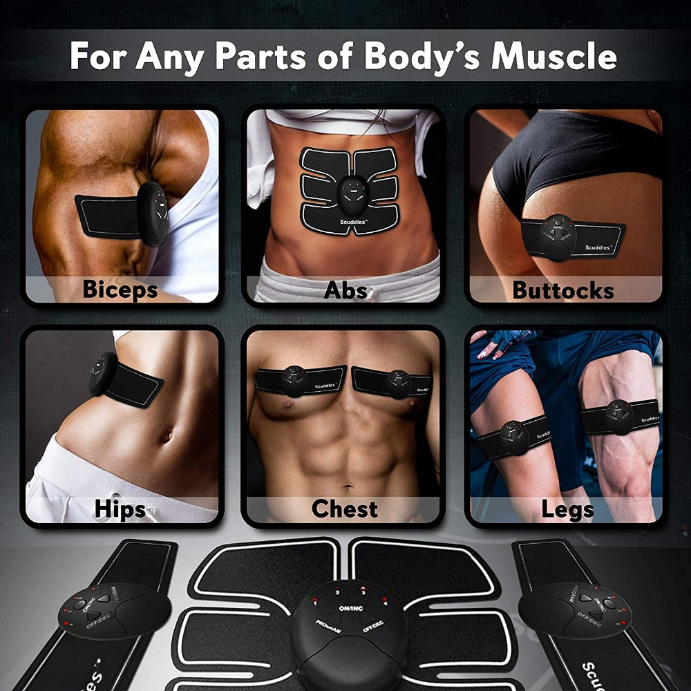 EMS Wireless Muscle Stimulator Trainer Smart Fitness Abdominal Training Electric Weight Loss Stickers Body Slimming Belt Unisex Secondary image