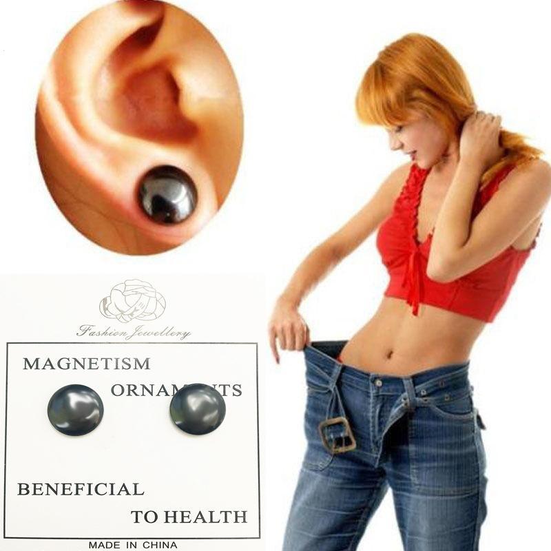 1pair Magnetic Slimming Earrings Slimming Patch Lose Weight Magnetic Health Jewelry Magnet Of Lazy Paste Slim Patch Accessory Secondary image