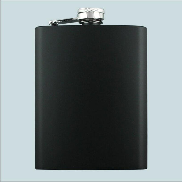 8OZ Ounce Elvis Skull KGB Godfather Stainless Steel Black Whiskey Vodka Hip flask Portable Flagon Alcohol Bottle