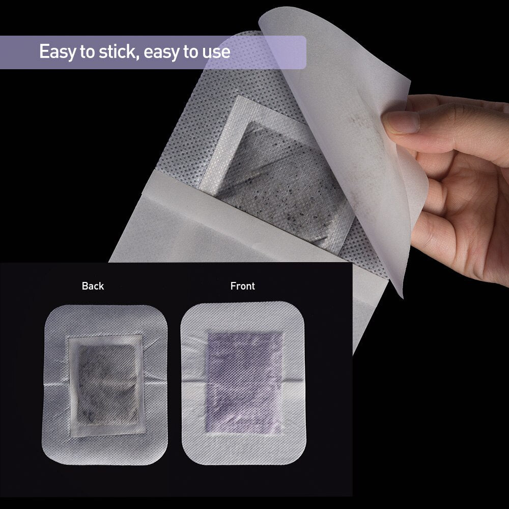 Lavender Detox Foot Pads Patches Adhesive Premium Organic Herbal Cleansing Patches K03601 12pcs/box