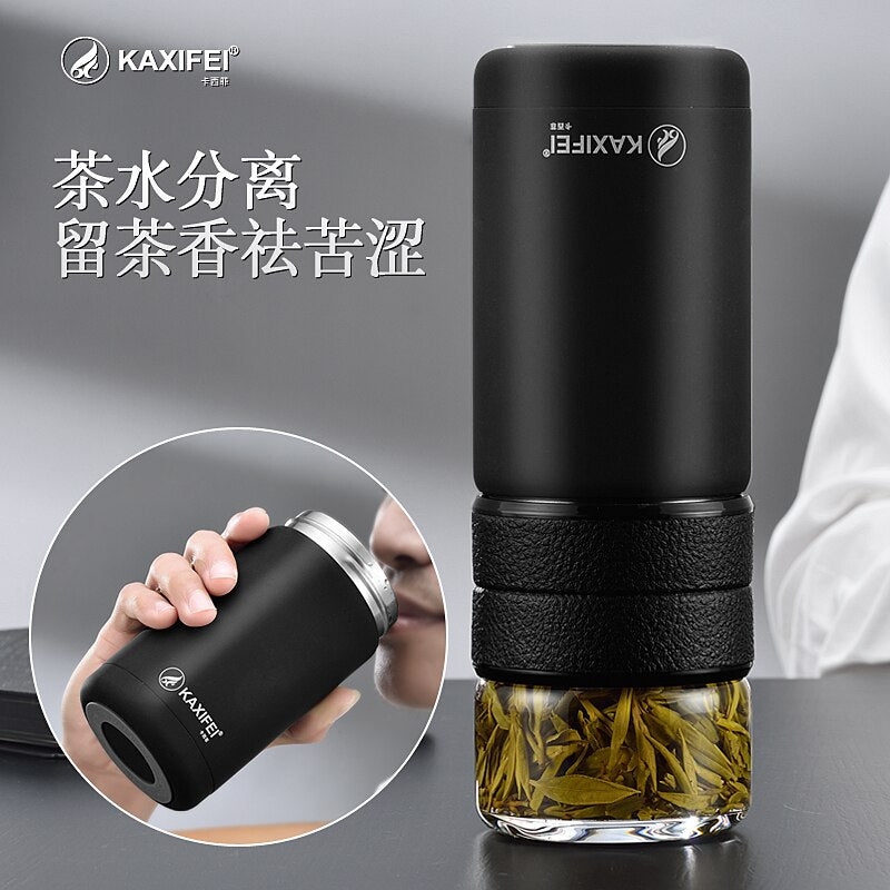 600ML My Water Bottle With Tea Infuser Glass Tumbler Stainless Steel Filter Portable Sport Leak Proof Drinking Water For Bottles Secondary image