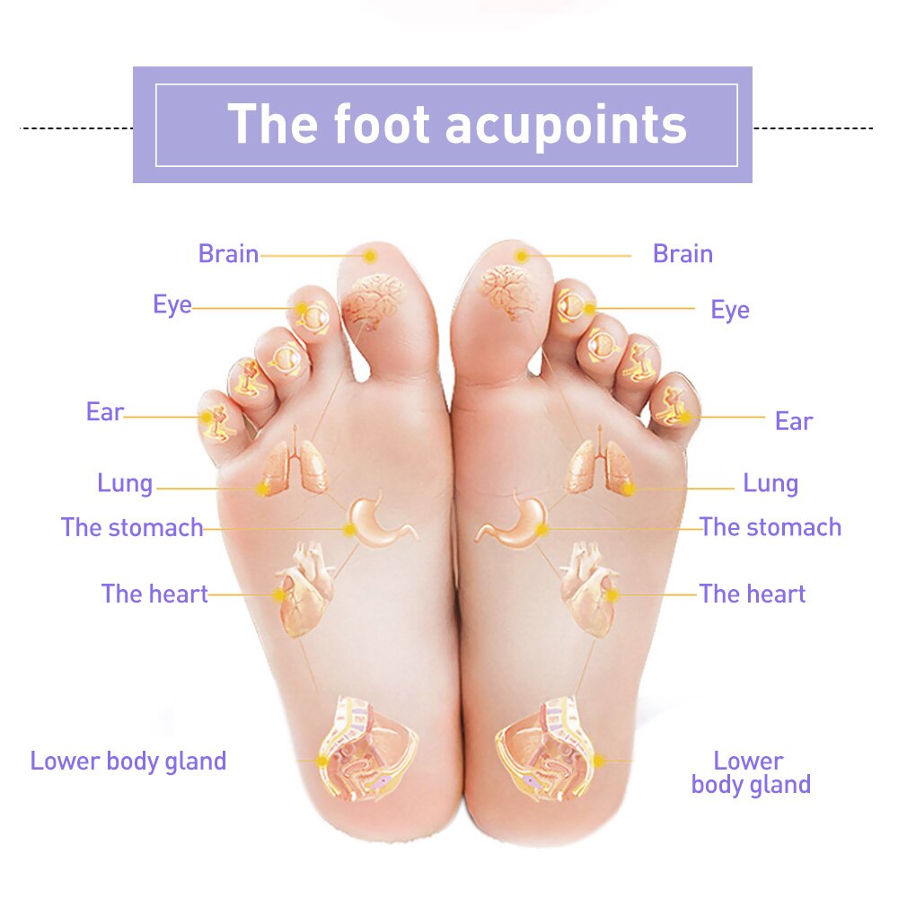 Lavender Detox Foot Pads Patches Adhesive Premium Organic Herbal Cleansing Patches K03601 12pcs/box