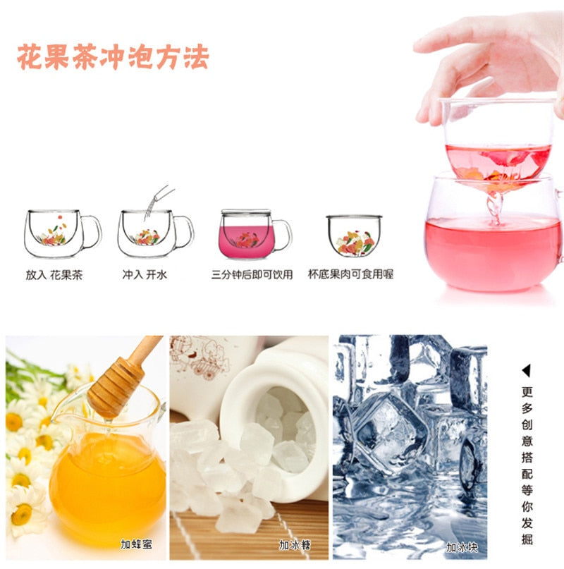 HelloYoung5A 100g Chinese fashion fruit tea delay senility flavored tea Improve immunity