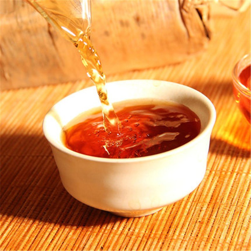 HelloYoung6A Weight loss Shu Puer Tea Grade China Menghai Xing Hai Ripe Puerh Brick 1000g