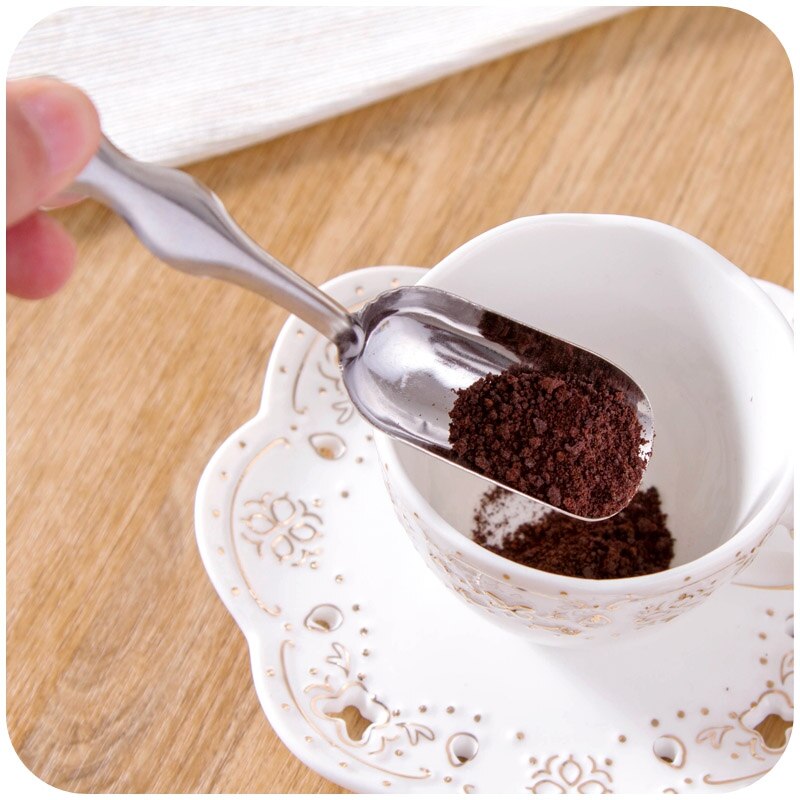1Pc Stainless Steel Tea scoops Minimalist Teaspoon Tea Powder Scoop Flower Tea Spoons Kitchen Accessories Tools Secondary image