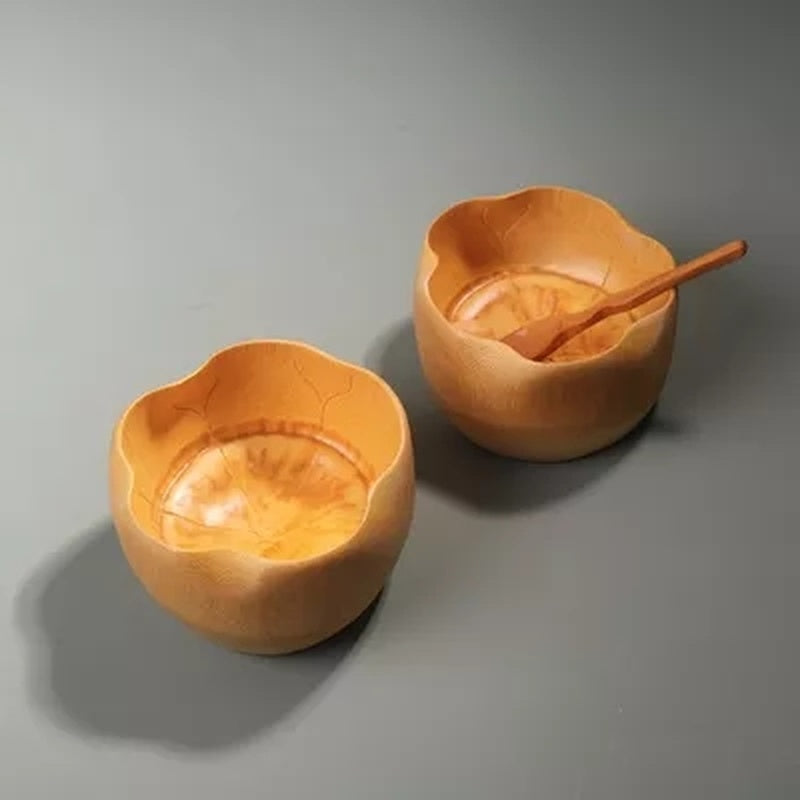 Handmade bamboo bowl for salad mixing food soup rice container kids bowls Creative Wooden utensils Japanese cookware decorative Secondary image