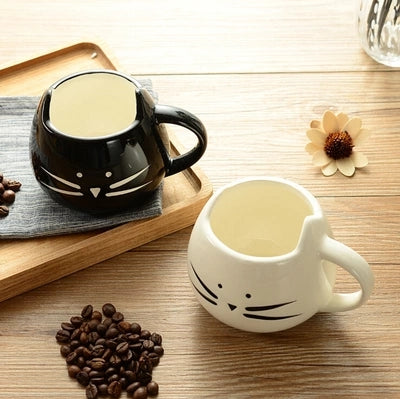HELLOYOUNG Cute Cat Coffee Mug Animal Milk Mug Ceramic Creative Coffee Porcelain Tea Cup Nice Gifts