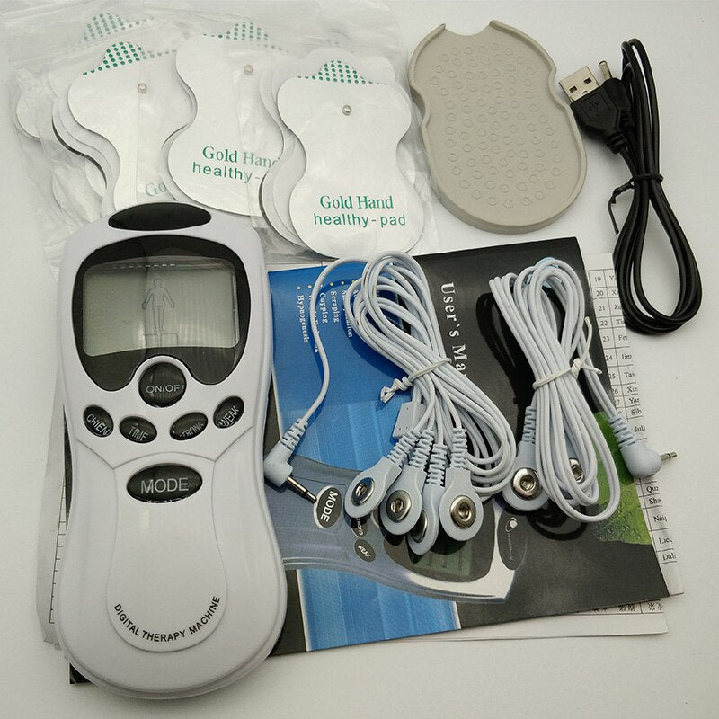 6 Electrode Health Care Tens Acupuncture Electric Therapy Massageador Machine Pulse Body Slimmming Sculptor Massager Apparatus