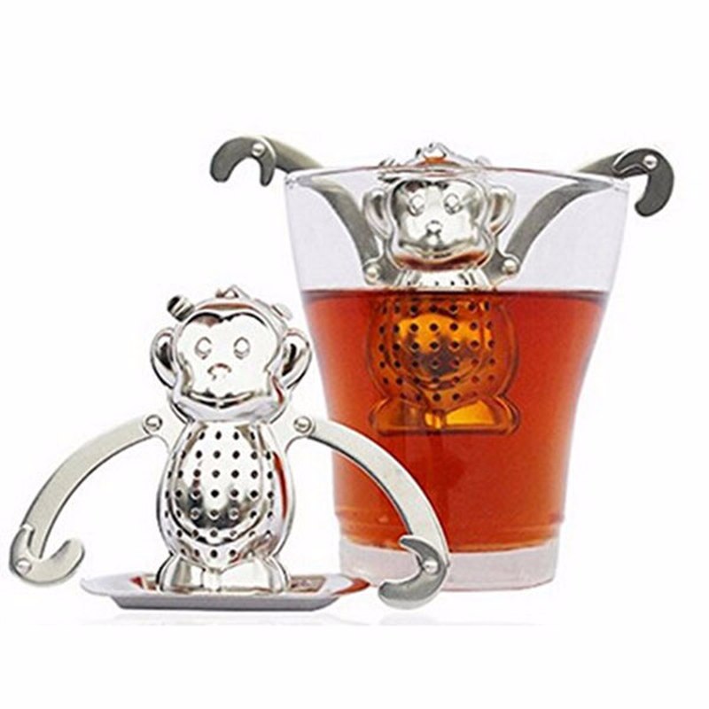 Heart/House/Duck/Monkey/Teapot/Ball/Bird/Shell Full Shape Stainless Steel Infuser Filter Strainer Tea Ball Spoon Secondary image