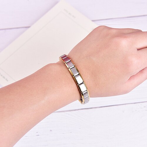 Men's Bracelet Bracelets Energy Germanium Magnetic Tourmaline Bracelet Health Care Jewelry For Women Bracelets Bangles Slimming Main image